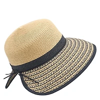Stripe Brimless Floppy Hat