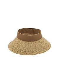 Women's Straw Roll Up Visor
