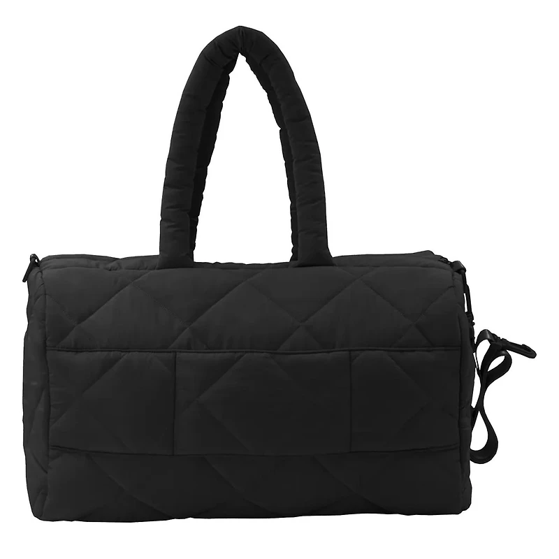 Diamond Quilt Duffle Trolley and Pouch Bag