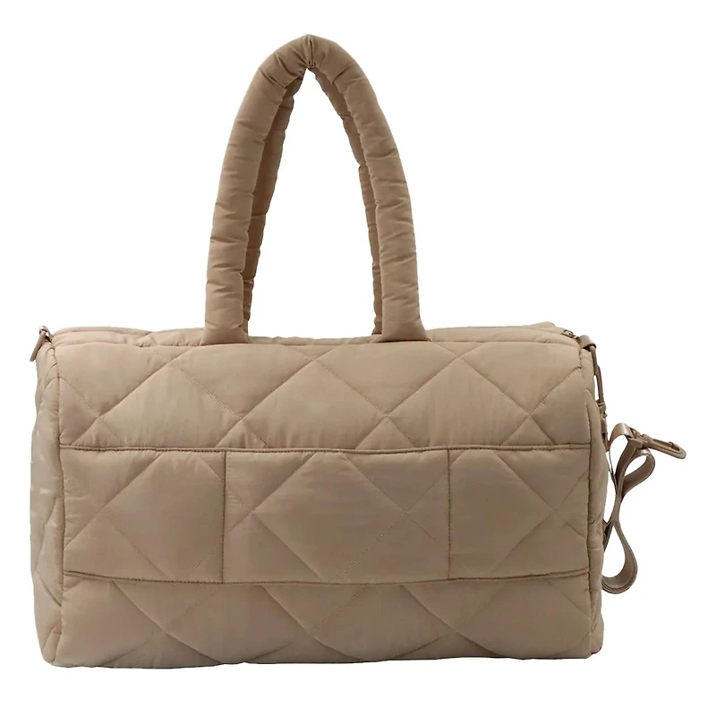 Diamond Quilt Duffle Trolley and Pouch Bag