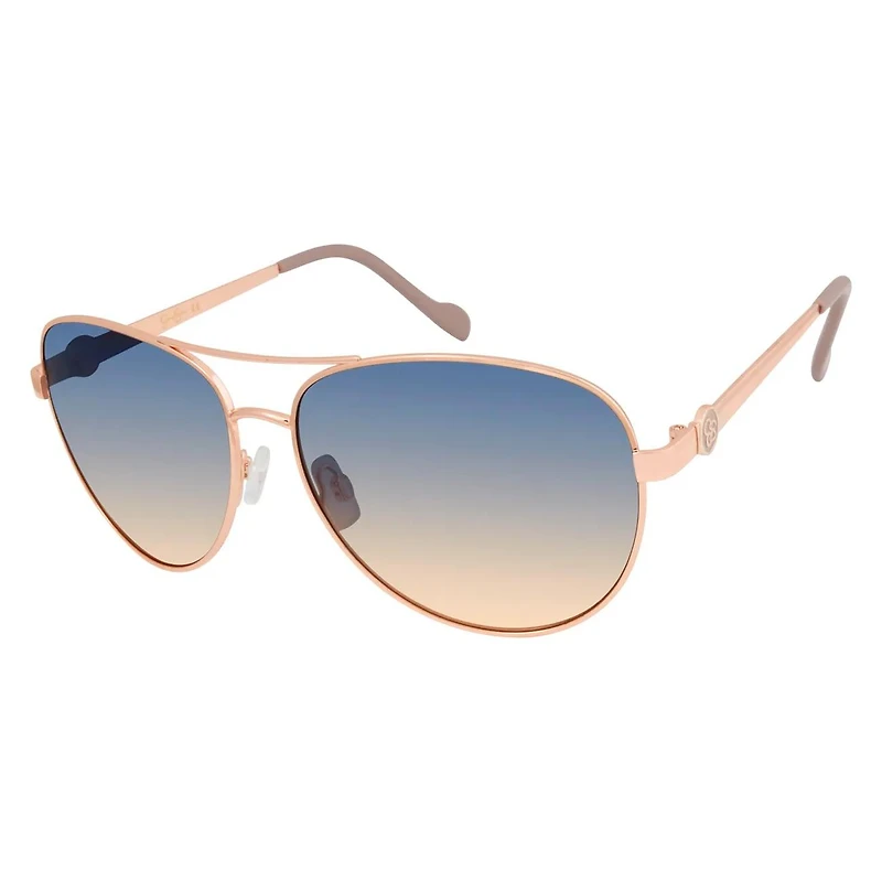 Women's Metal Aviator Sunglasses