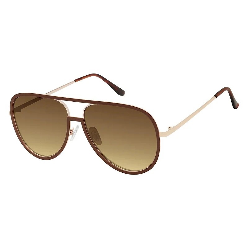 Women's Enamel Rimmed Boyfriend Sunglasses