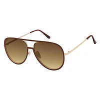 Women's Enamel Rimmed Boyfriend Sunglasses 
