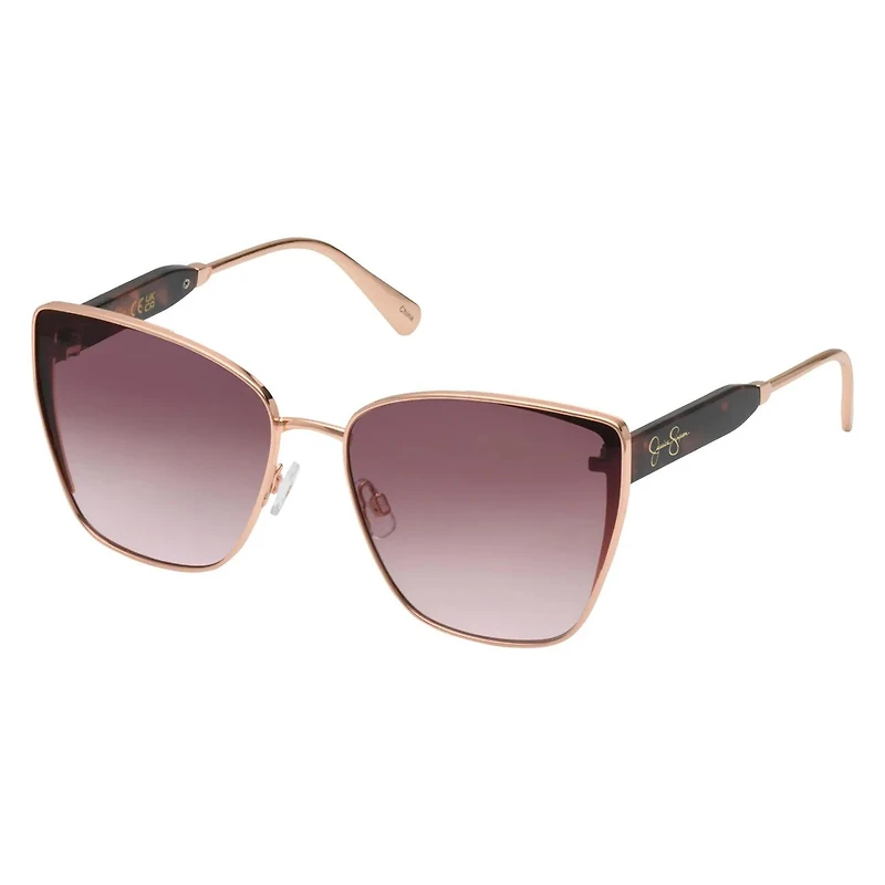 Women's Large Angular Square Cat-Eye Sunglasses