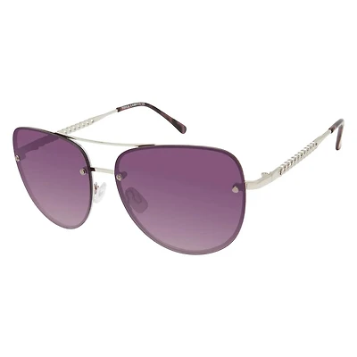 Women's Back Frame Aviator Sunglasses