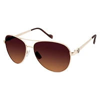Women's Metal Aviator Sunglasses