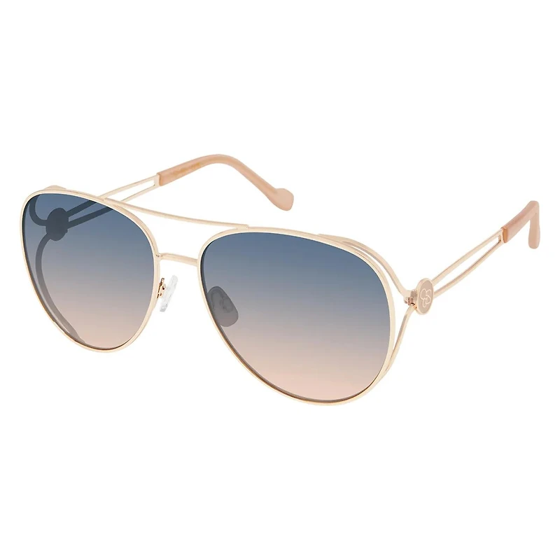 Women's Aviator Vented Multi Gold Nude