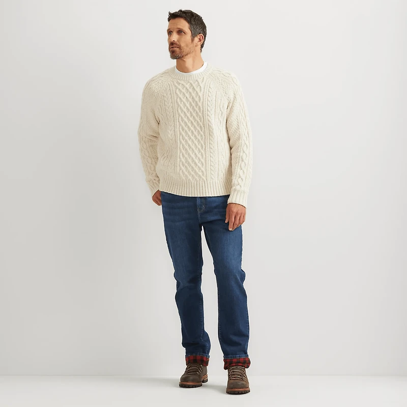 Eddie's Flex Flannel-Lined Jeans