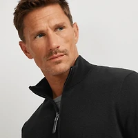 Signature Merino Wool 1/4-Zip Sweater
