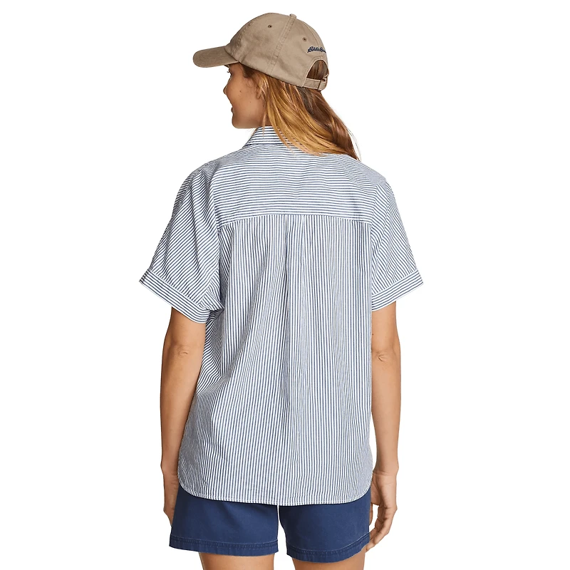 Travel Light Crinkle Cotton Short-Sleeve Shirt