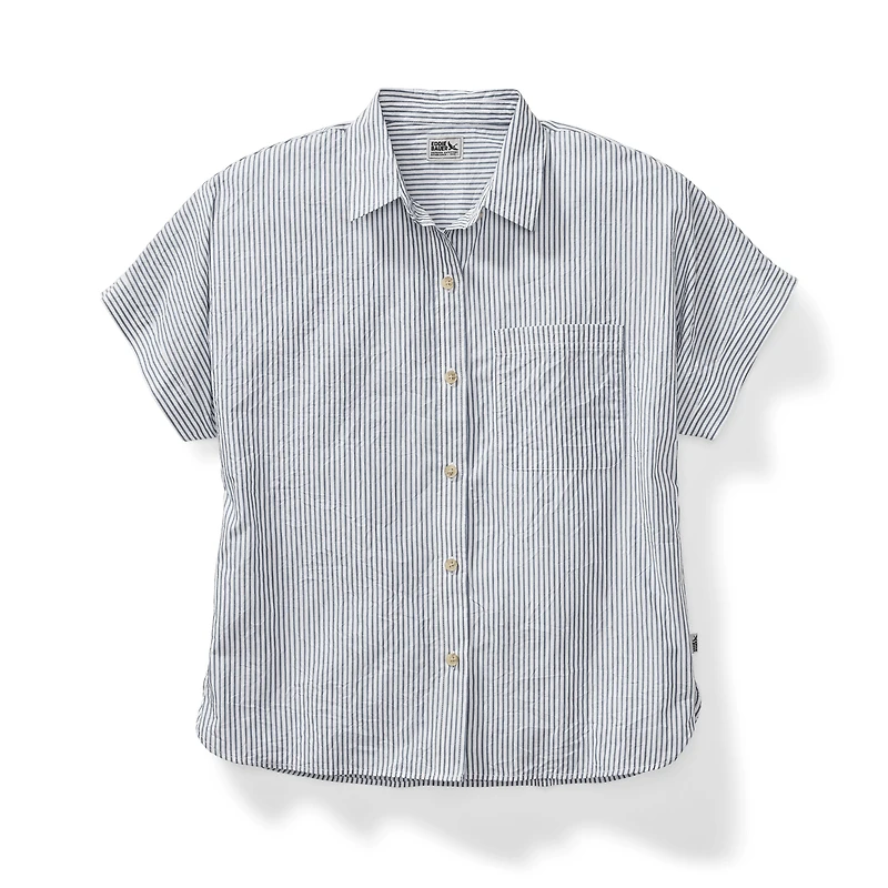 Travel Light Crinkle Cotton Short-Sleeve Shirt