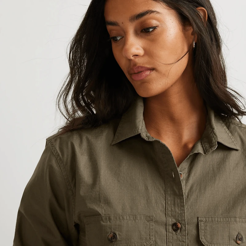 Cotton Ripstop Utility Shirt