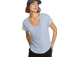 Revive Ribbed Scoop-Neck T-Shirt