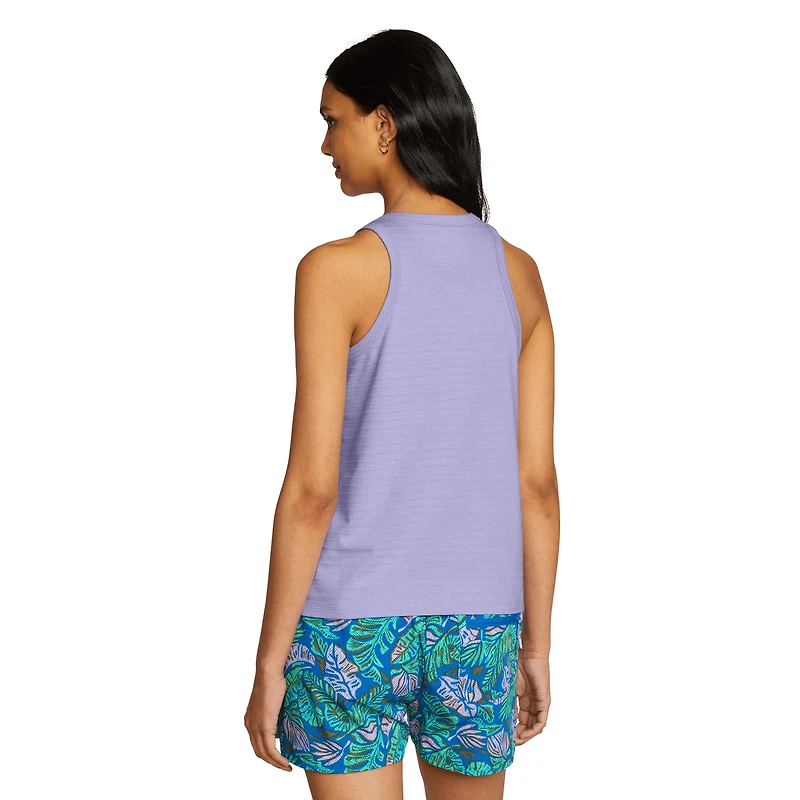 Jacquard Ripple V-Neck Tank