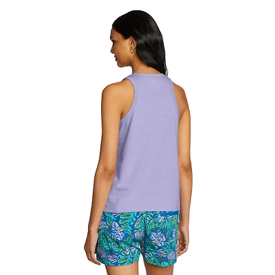 Jacquard Ripple V-Neck Tank
