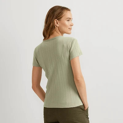 Meadowood Rib Short-Sleeve T-Shirt