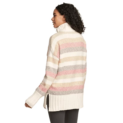 Rest &Repeat Funnel-Neck Sweater - Stripe