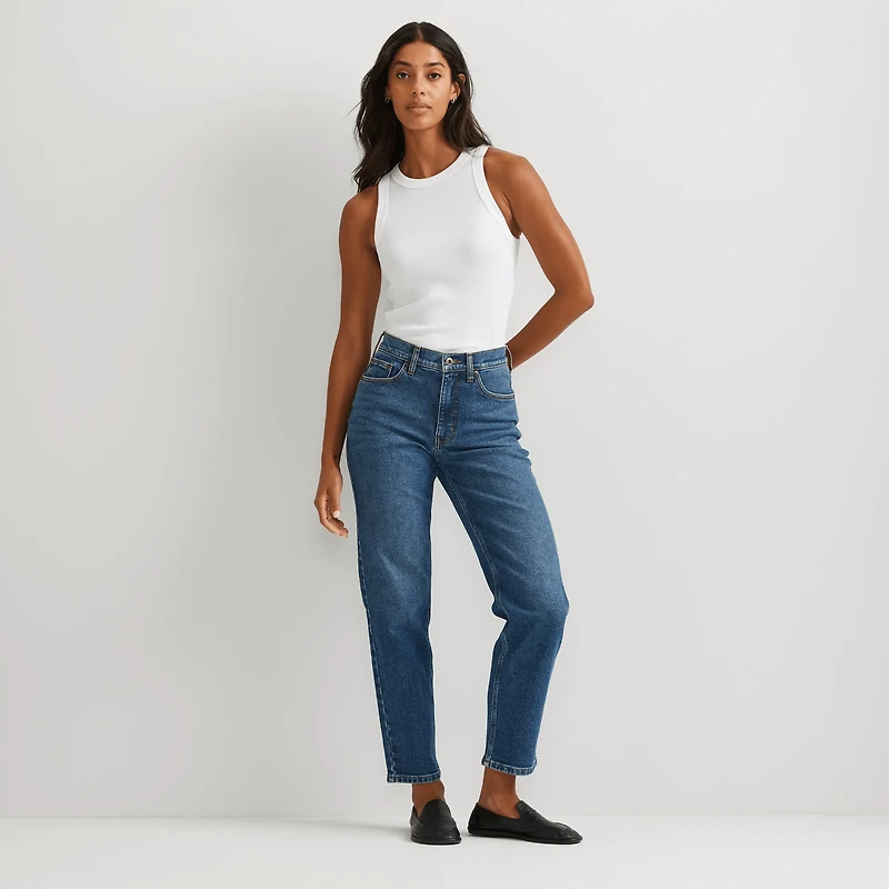 Authentic High-Rise Straight Leg Jeans