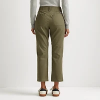 Utility Stretch Canvas Kick Cropped Pants