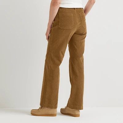 True Icon Stretch Straight Leg Corduroy Pants