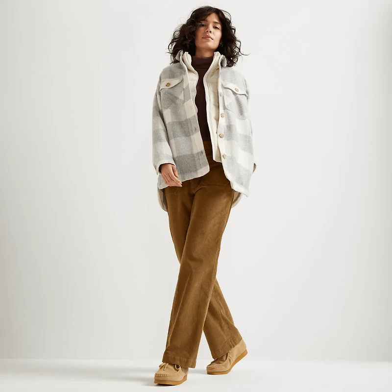 True Icon Stretch Straight Leg Corduroy Pants