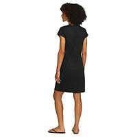 Aster Short-Sleeve V-Neck Dress