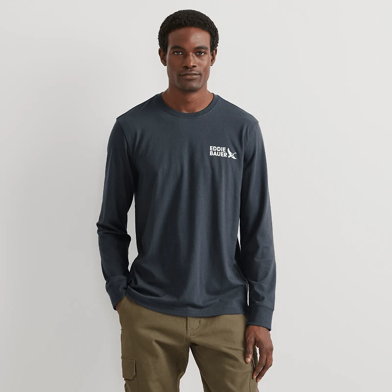 Long-Sleeve Graphic T-Shirt - Elk The Wild