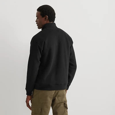 Vintage Soft Faux Shearling-Lined 1/4-Zip Sweatshirt