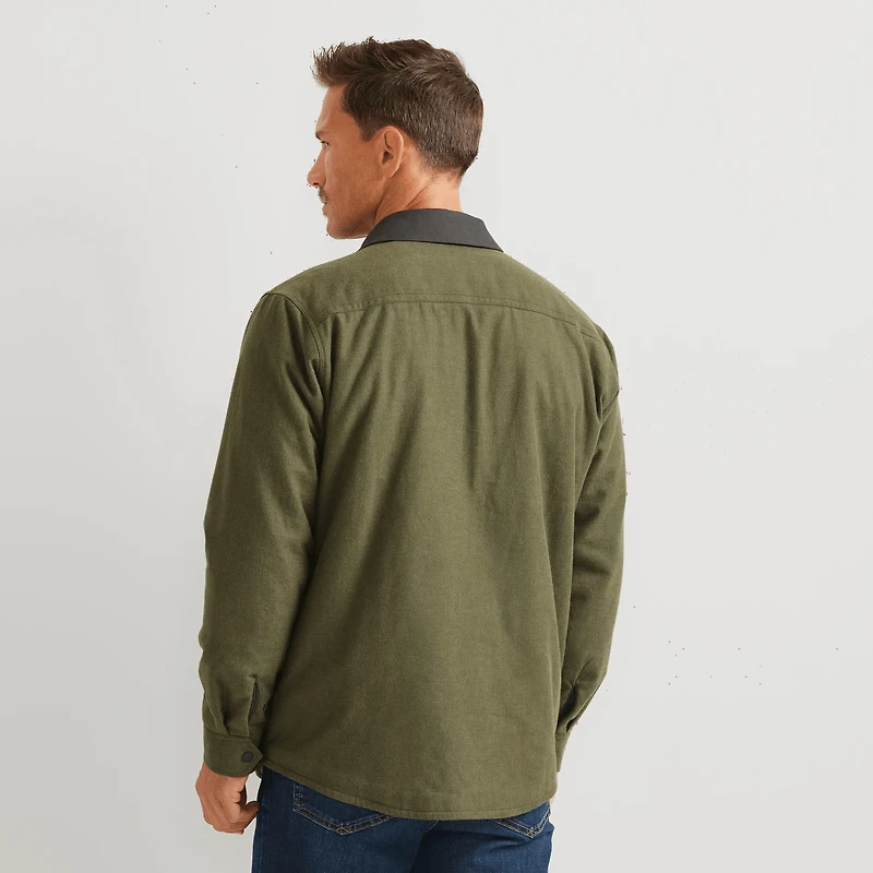 Eddie's Favorite Faux Shearling-Lined Flannel Shirt Jacket