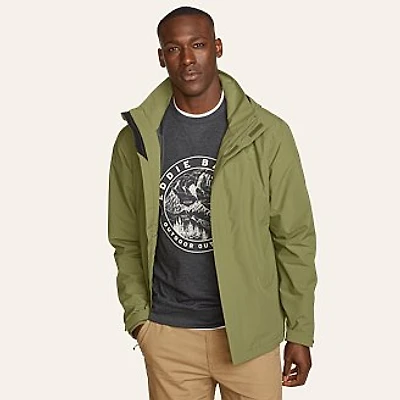 Men's Packable Waterproof Rainfoil Rain Jacket