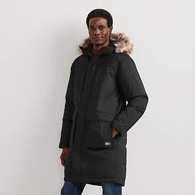 Men's Superior Down Waterproof Hooded Stadium Coat