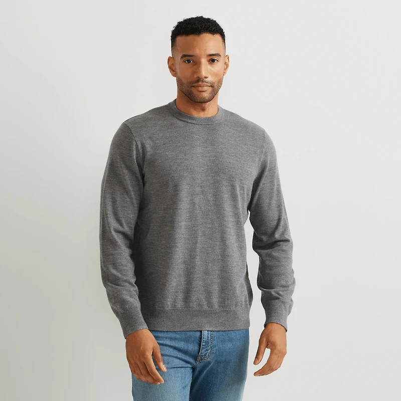 Signature Merino Wool Crewneck Sweater