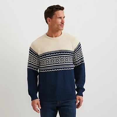 Men's Signature Fair Isle Crewneck Sweater