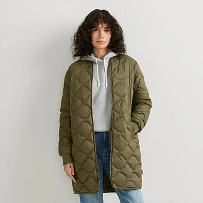 Women's Shaw Long Down Bomber Jacket