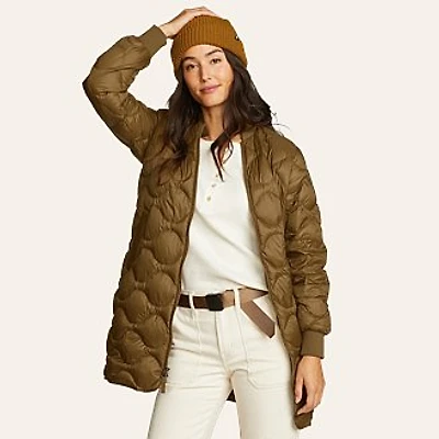 Women's Shaw Long Down Bomber Jacket