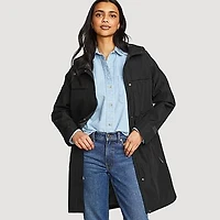 Women's Rainfoil Waterproof Hooded Trench Coat
