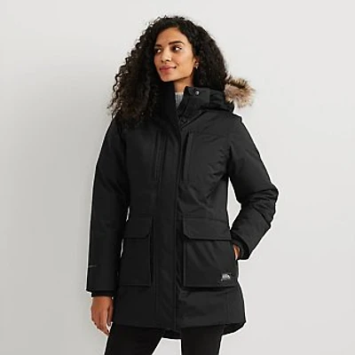 Women's Superior Down Waterproof Hooded Stadium Coat