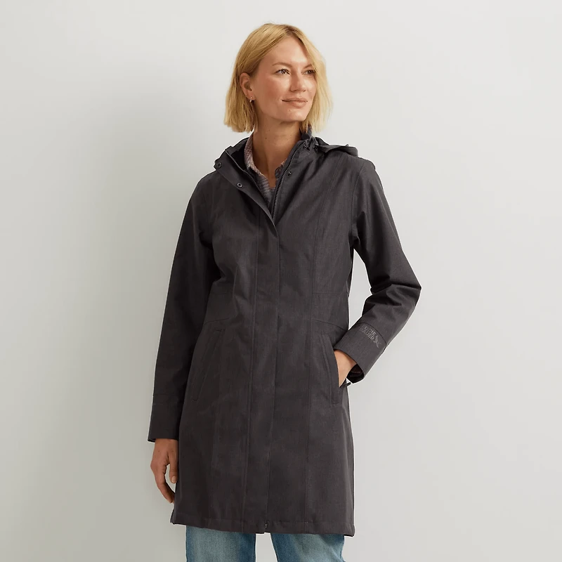 Girl On The Go® Waterproof Hooded Trench Coat