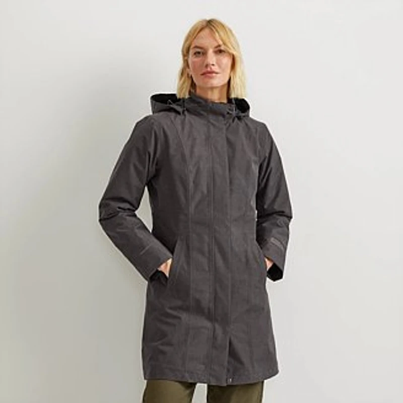 Women's Girl on the Go Insulated Waterproof Trench Coat