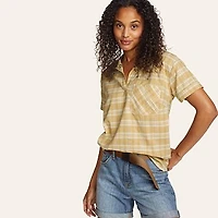 Women's Durable Hemp Short-Sleeve Shirt