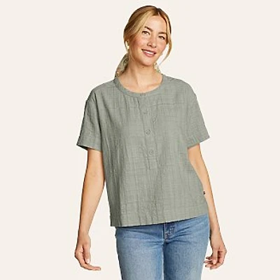 Women's Sun’s Up Short-Sleeve Gauze Shirt