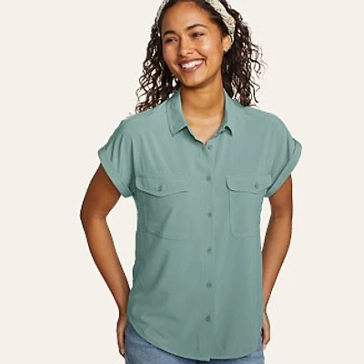 Women's Departure Short-Sleeve Button-Down Shirt