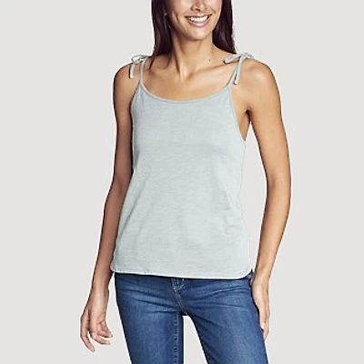 Women's Gate Check Tie-Strap Tank Top - Solid
