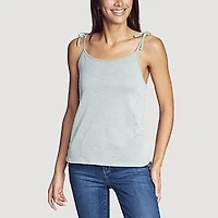 Women's Gate Check Tie-Strap Tank Top - Solid
