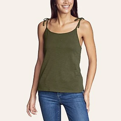 Women's Gate Check Tie-Strap Tank Top - Solid