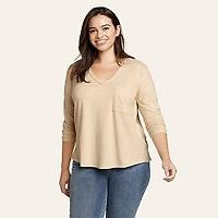 Women's EB Hemplify Long-Sleeve V-Neck
