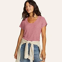 Women's Revive Ribbed Scoop-Neck T-Shirt