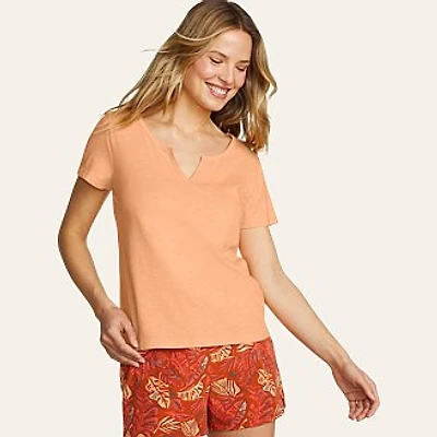 Women's Tryout Short-Sleeve Notch Neck T-Shirt
