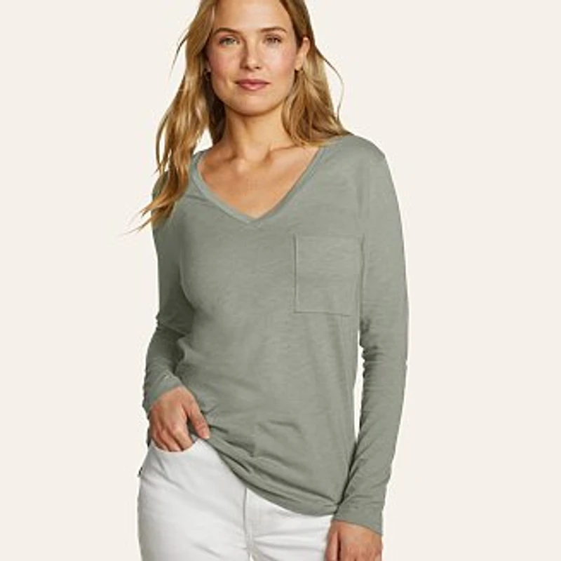 Women's Tryout Long-Sleeve V-Neck T-Shirt