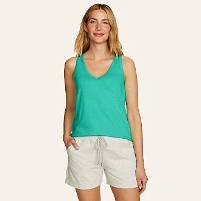 Women's Jacquard Ripple V-Neck Tank